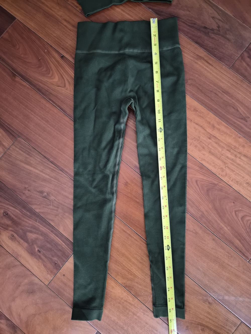 Ribbed Seamless Activewear Set Forest Green • Fits Like XS - Picture 8 of 15